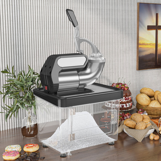 300W Commercial Ice Crusher, Dual Blades, Safety Switch, Black Ice Crushers & Shavers Black at Gallery Canada