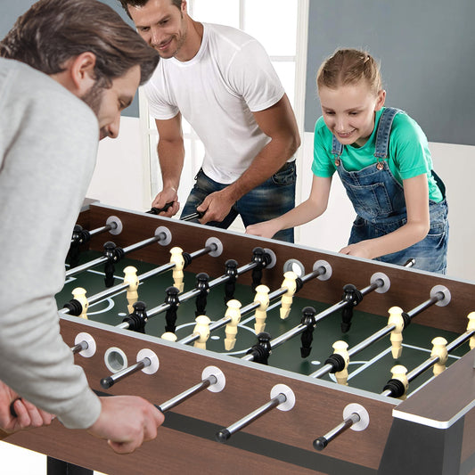 54 Inch Indoor Competition Soccer Table, Black Game Room Black at Gallery Canada