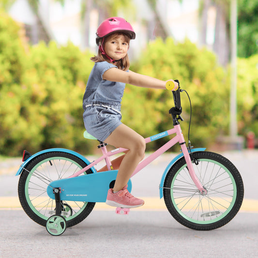 Kids Bike, Adjustable Handlebar And Saddle, 18 Inches, Pink Kids Bike Pink at Gallery Canada