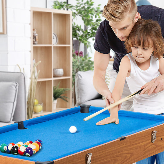 48 Inch 3-In-1 Multi Combo Game Table, Soccer, Natural Game Room Natural at Gallery Canada