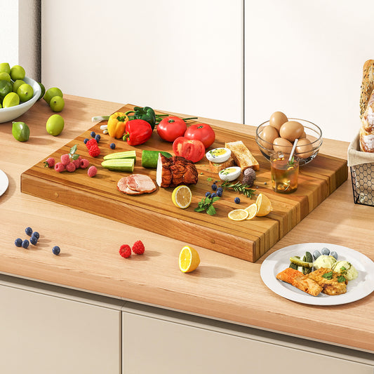 Teak Wood Cutting Board, 24 Inch, Natural Kitchen Tools Natural at Gallery Canada