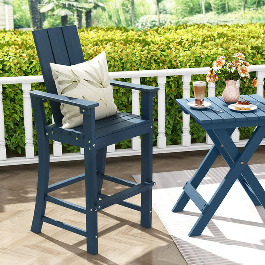 Tall Adirondack Chair Outdoor Bar Stool, Blue Adirondack Chairs Blue at Gallery Canada