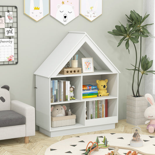 3-Tier House-Shaped Toy Storage Organizer, White Kids Storage White at Gallery Canada