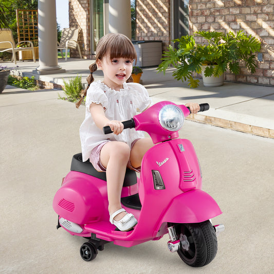 Kids Ride On Motorcycle With LED Headlight, Horn Sound, Pink Powered Ride On Toys Pink at Gallery Canada