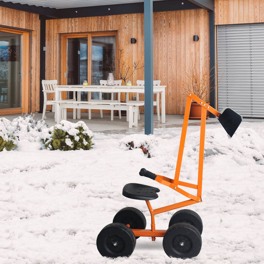 Heavy Duty Kid Ride-On Sand Digger Excavator, Orange Sandboxes Orange at Gallery Canada