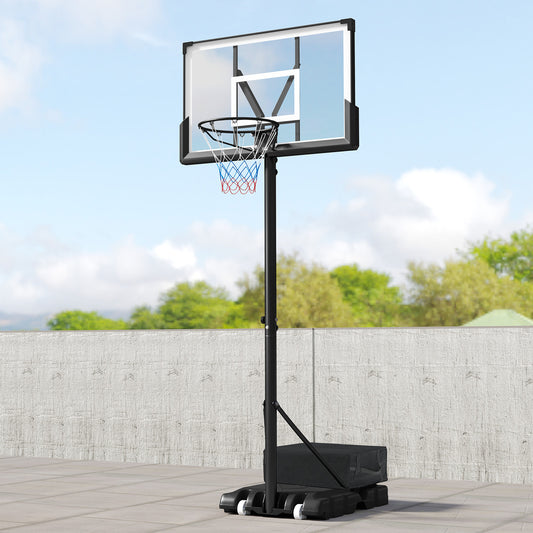 Portable Basketball Hoop, Outdoor Goal System, Adjustable For All Ages
