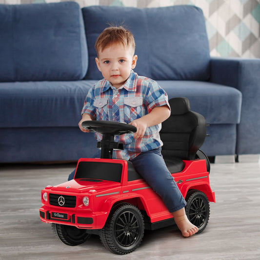 3-In-1 Ride On Push Car Stroller, Red Push & Pedal Ride On Toys Red at Gallery Canada