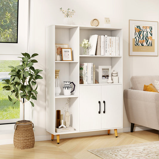 Free Standing Pantry Cabinet, 2 Door, 5 Shelves, White Cabinets & Chests White at Gallery Canada