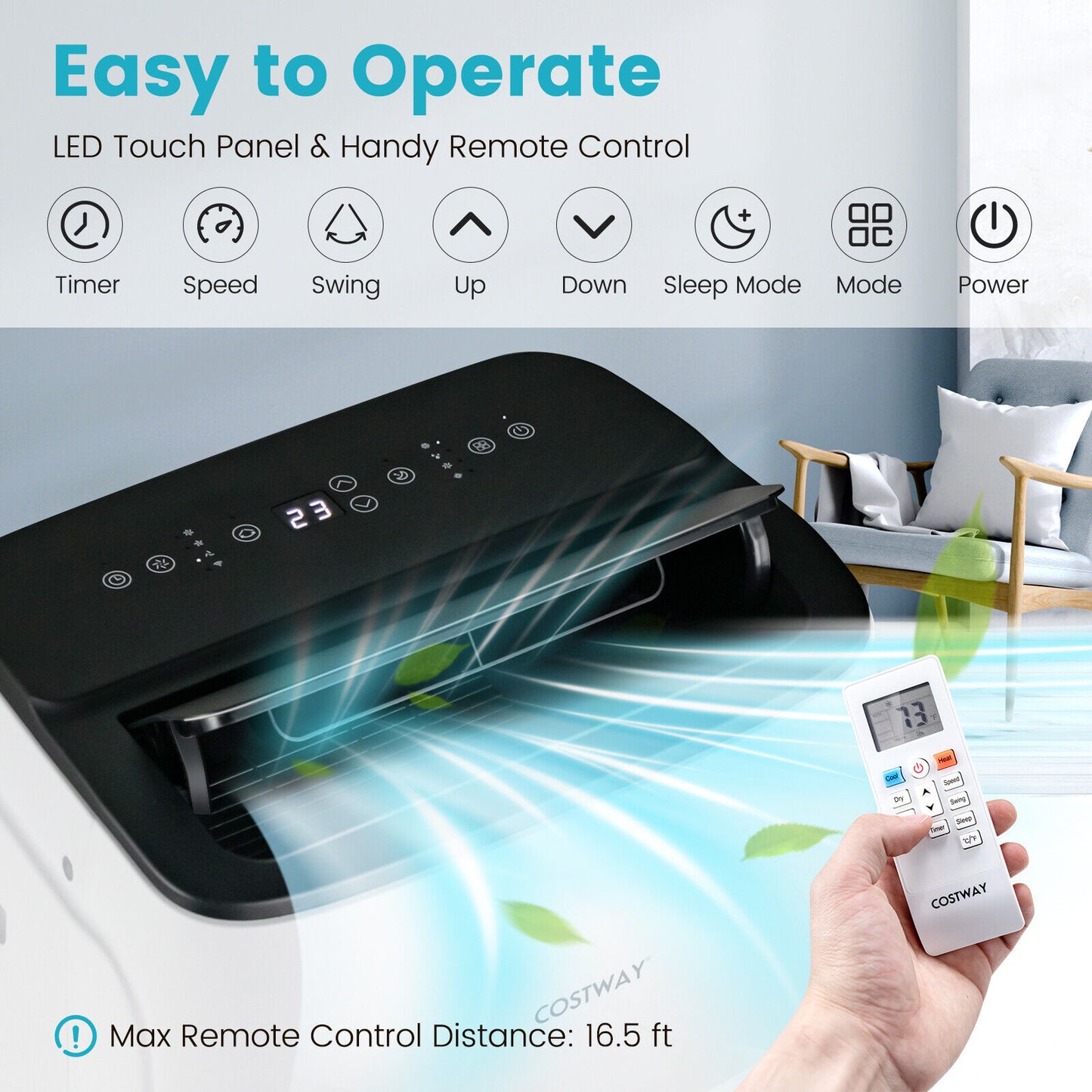 13000 BTU Portable Air Conditioner, App And Voice Control, White Portable Air Conditioners at Gallery Canada