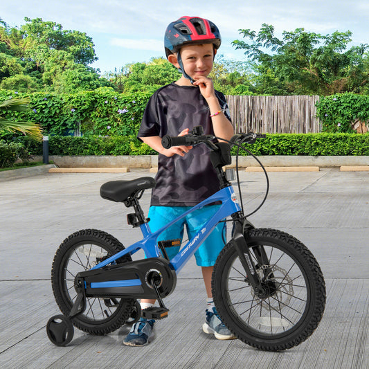16 Inch Kids Bike, Magnesium Alloy, Adjustable For 4-7 Years, Blue Kids Bike Blue at Gallery Canada