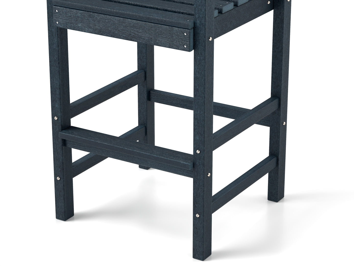 Patio HDPE Adirondack Bar Chairs Set of 2 with Wide Armrests, Navy Adirondack Chairs at Gallery Canada