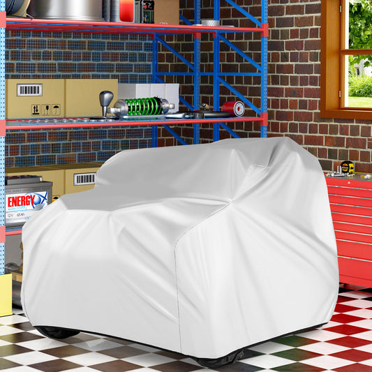 Kids Car Cover For Power Ride-On Toy, With Storage Bag, Silver