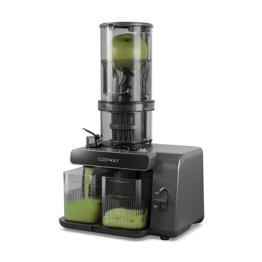 Cold Press Juicer, 5.3 Inches Feed Chute, High Juice Yield, Reverse Function