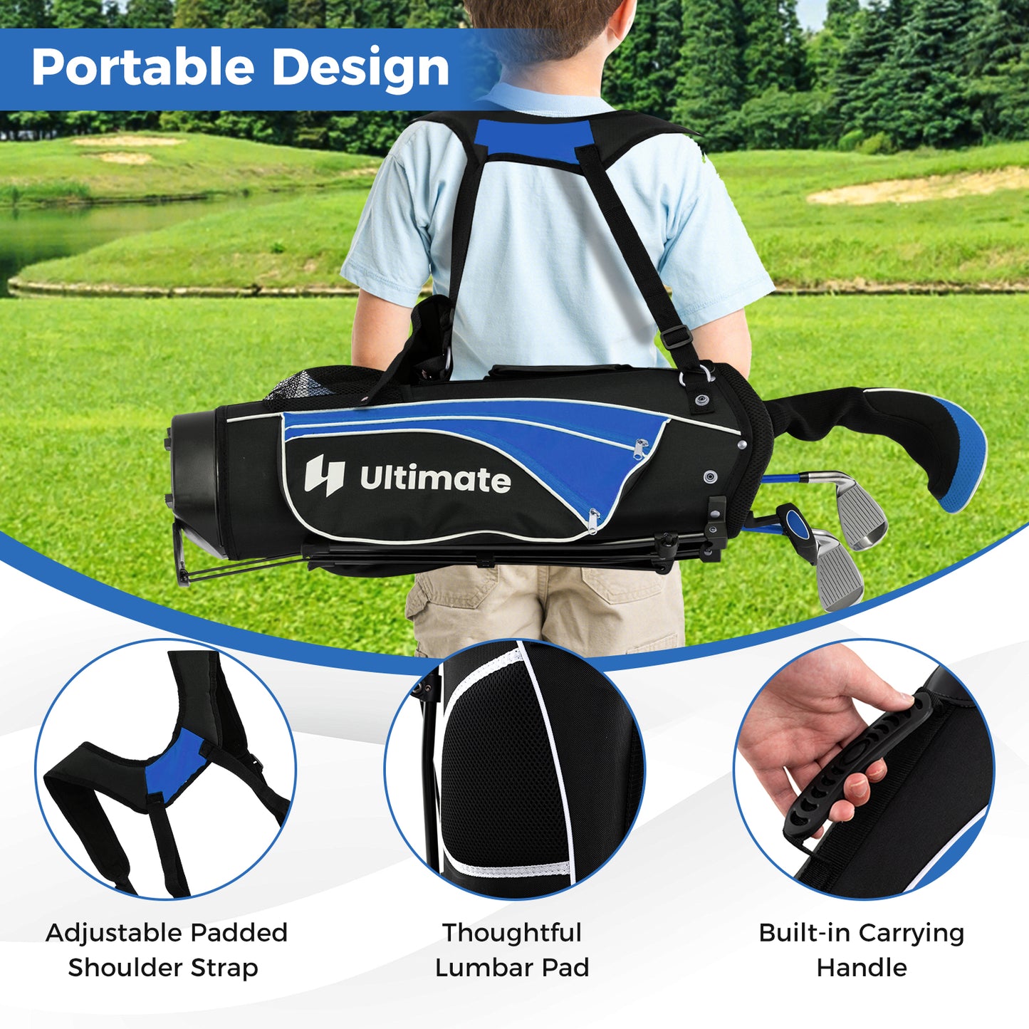 Junior Golf Club Set, Age 8-10, Blue Golf at Gallery Canada