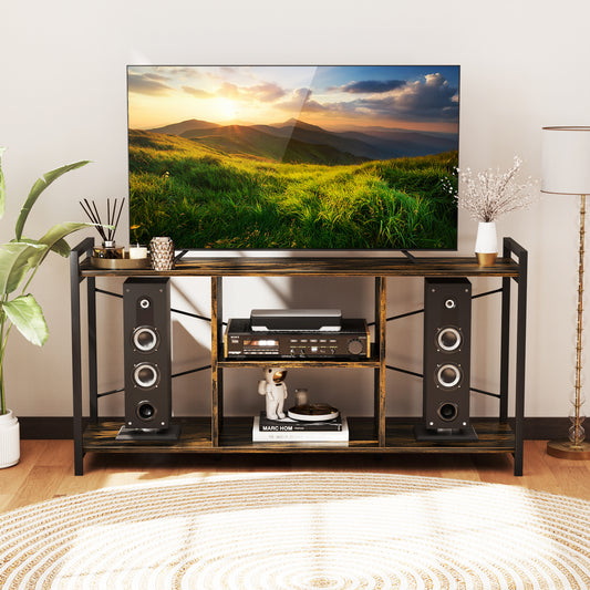TV Stand For 55 Inch TVs, Industrial Entertainment Center, Rustic Brown Entertainment Centers & TV Stands Rustic Brown at Gallery Canada