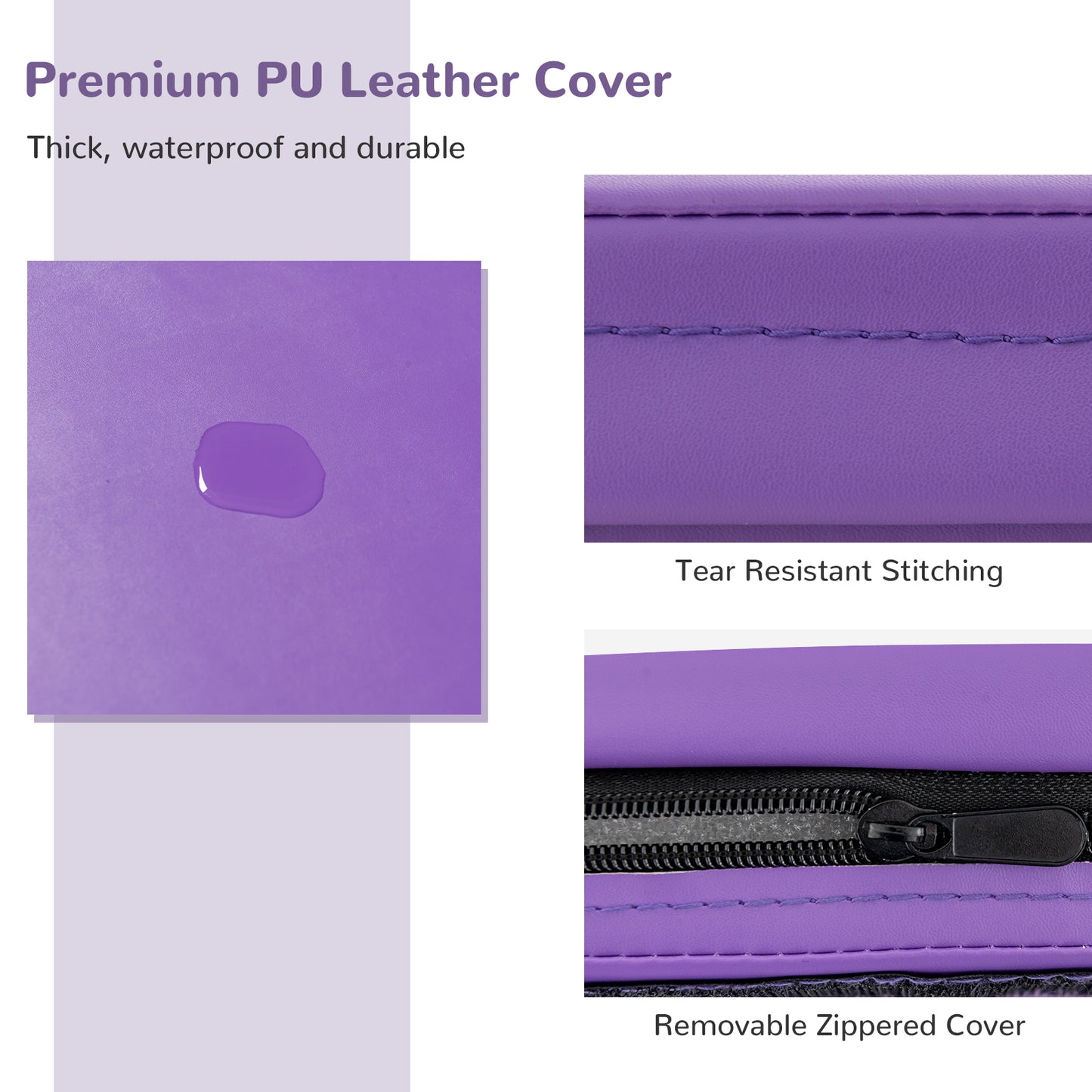 6 x 2 Feet Gymnastic Mat with Carrying Handles for Yoga, Purple Yoga & Gym Mats at Gallery Canada