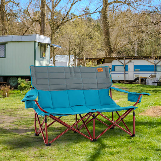 Oversized Camping Chair, Folding Loveseat, Blue Camping Furniture Blue at Gallery Canada