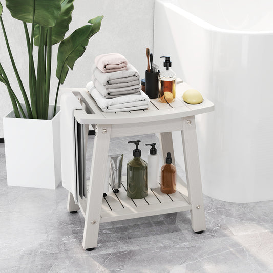 Shower Bench Seat With Handle Shower Head, White Bath Safety White at Gallery Canada