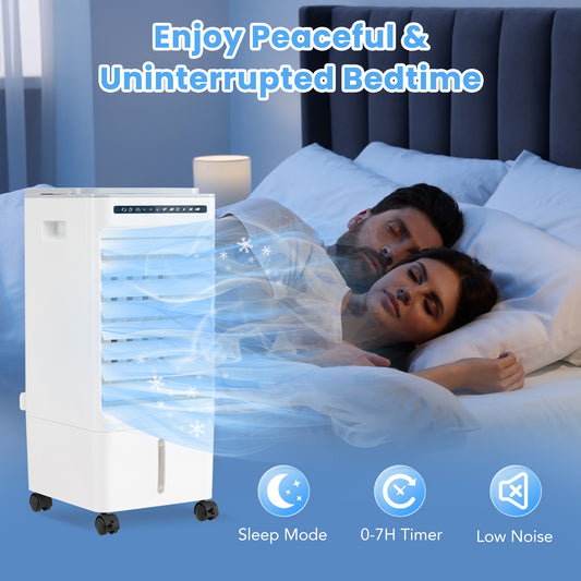 3-In-1 Evaporative Portable Air Cooler, Remote Control, White Air Coolers White at Gallery Canada