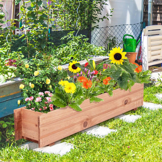 Wooden Decorative Raised Garden Bed, Brown Raised Garden Beds Brown at Gallery Canada