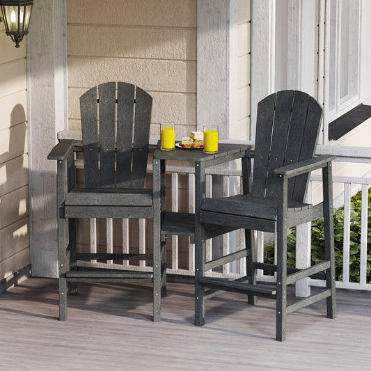 2-Seat Adirondack Chair, All-Weather, Gray Adirondack Chairs Gray at Gallery Canada