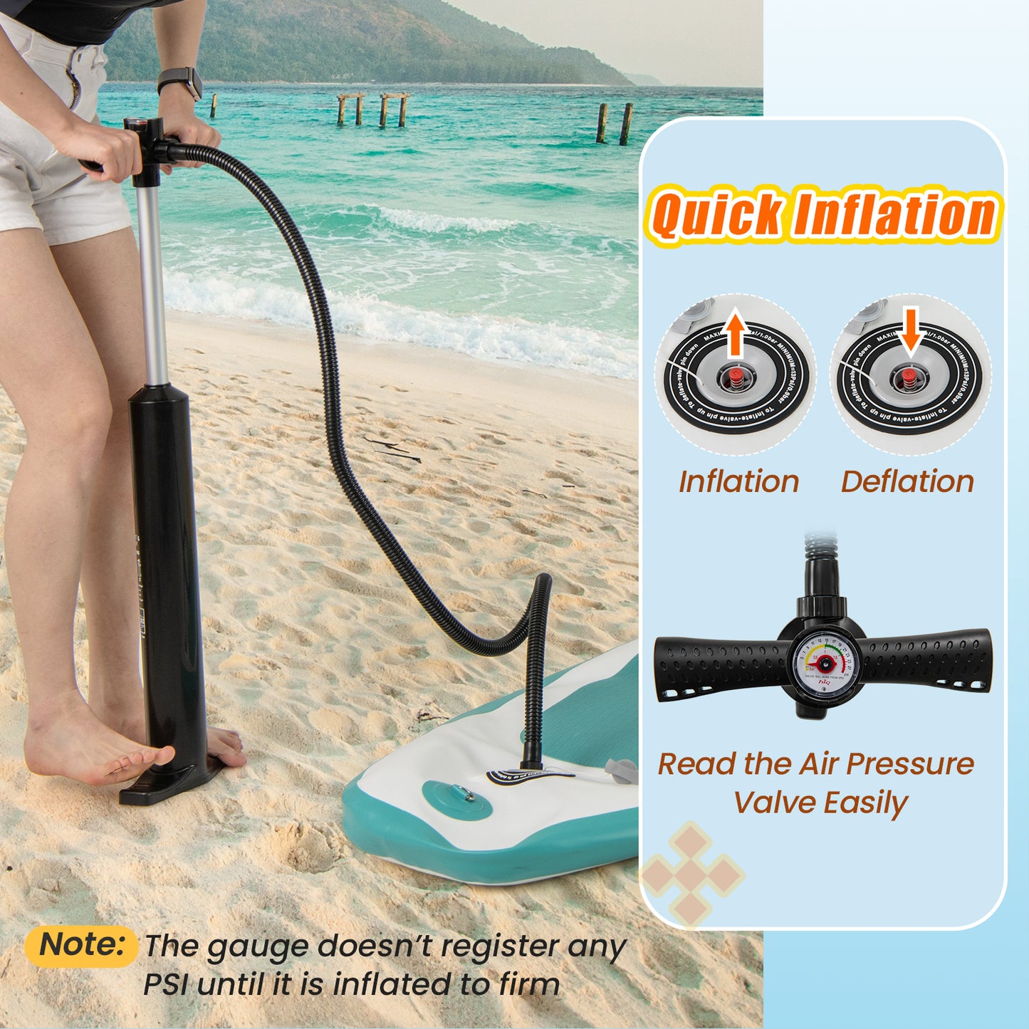 11 Feet Premium SUP Inflatable Stand Up Paddle Board-L Surfing at Gallery Canada