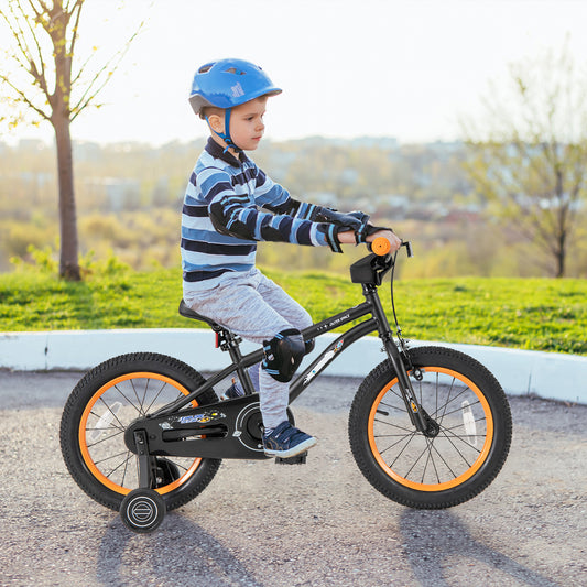 16-Inch Kids Bike, Adjustable Seat, Reflectors, Black Kids Bike Black at Gallery Canada