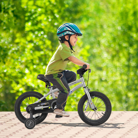 14-Inch Kids Bike For 3-5 Years, High Carbon Steel Frame, Silver Kids Bike Silver at Gallery Canada