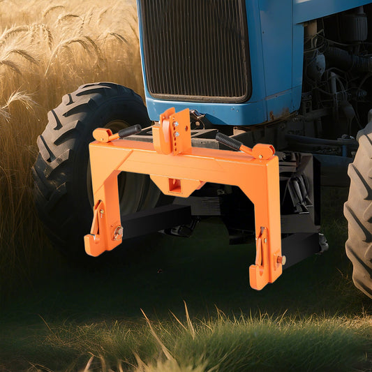3-Point Quick Hitch, 5 Level Adjustable Bolt, Orange