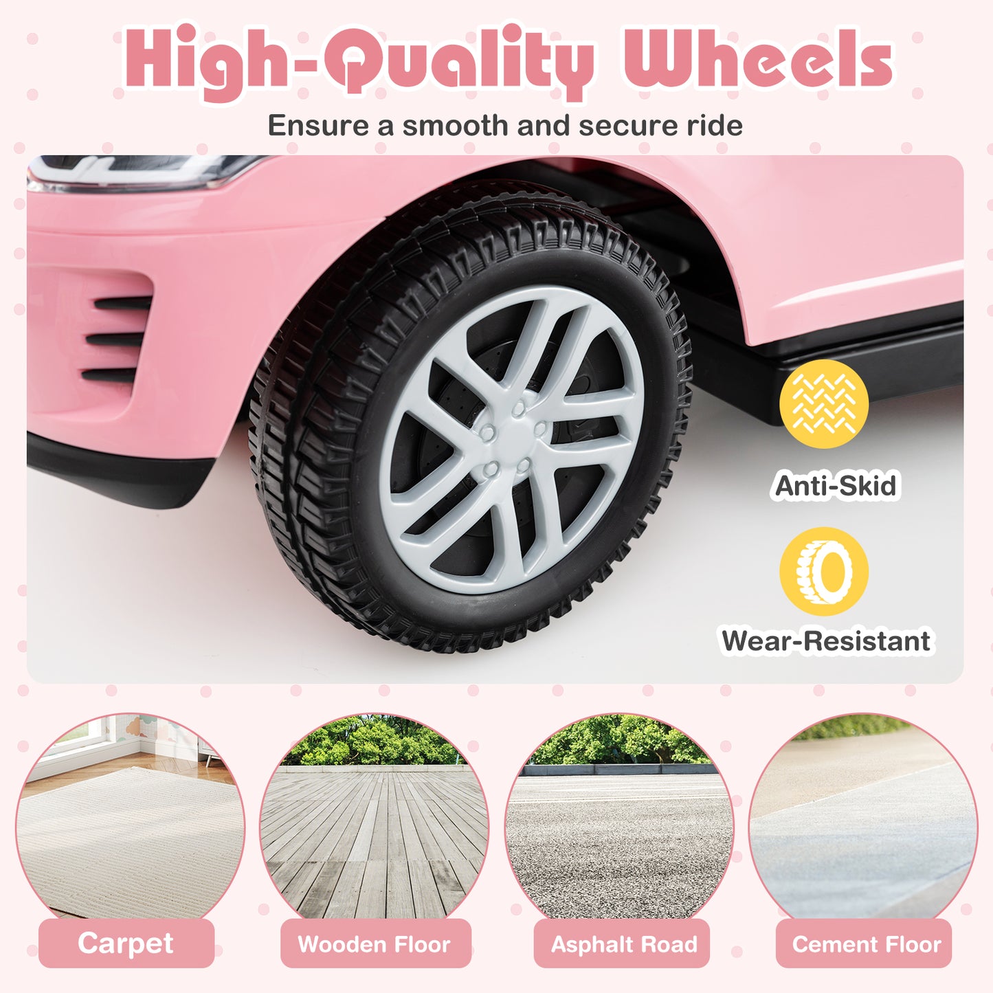 3 in 1 Push Car with Removable Handle and Guardrail for Kids 18-36 Months Old, Pink Push & Pedal Ride On Toys at Gallery Canada