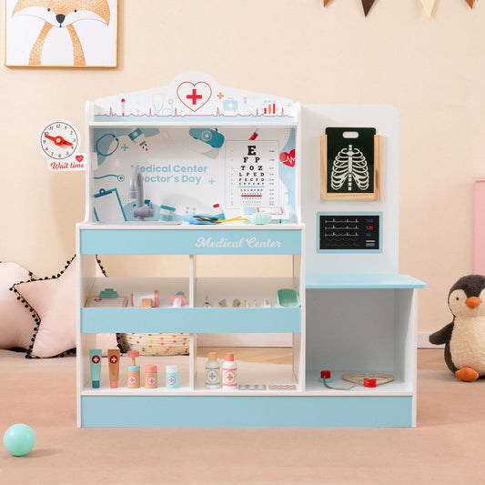 Wooden Doctor Playset, For Toddlers Over 3 Years, Blue Play Kitchen Sets Blue at Gallery Canada
