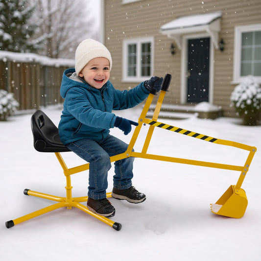 Sand Digger With 2-Handed Controls, Flexible Shovel, For Kids 3+ Years, Yellow Sandboxes Yellow at Gallery Canada