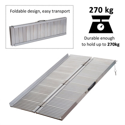 4ft Textured Aluminum Folding Wheelchair Ramp, Portable Threshold Ramp, for Scooter Steps Home Stairs Doorways at Gallery Canada