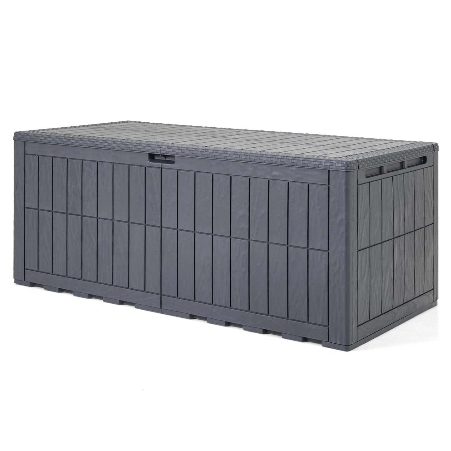 180 Gal Outdoor Deck Box, Lockable Storage Bin, Gray Sheds & Outdoor Storage Gray at Gallery Canada