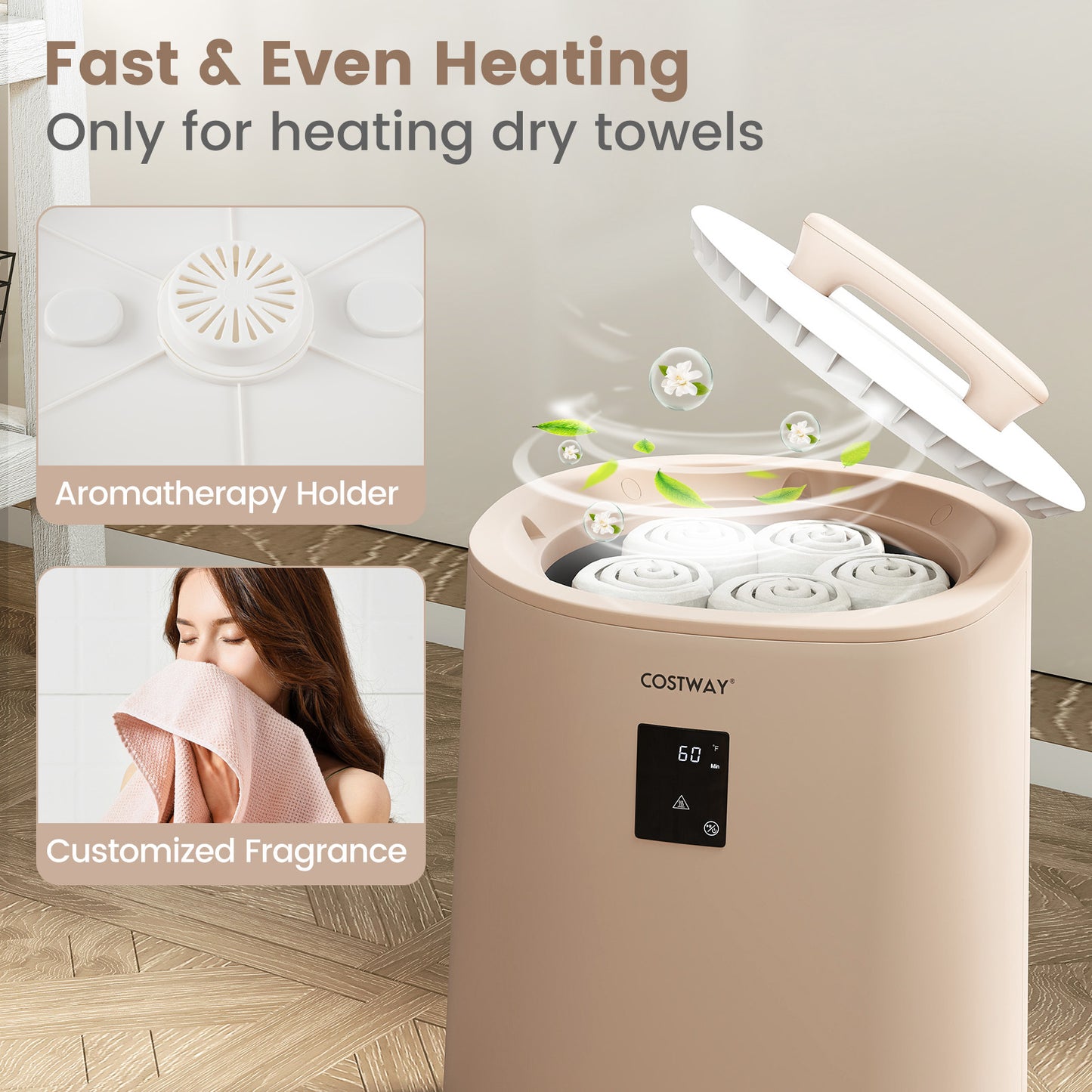 18L Large Towel Warmer with LED Display and Auto Shut off, Coffee Dryers at Gallery Canada