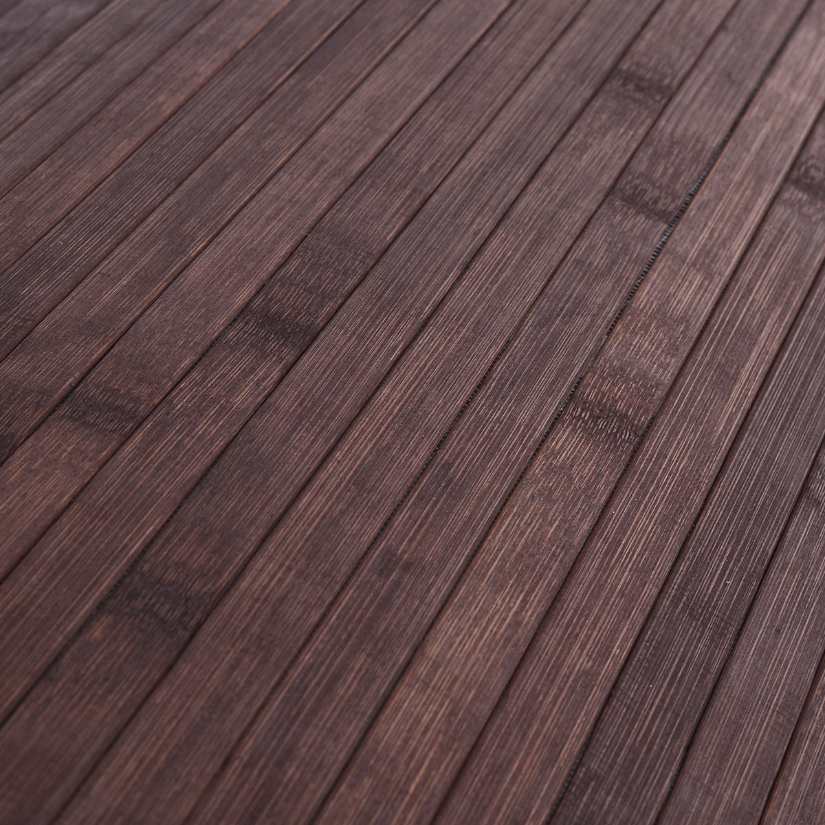 Corner Bamboo Laundry Hamper Basket, Brown