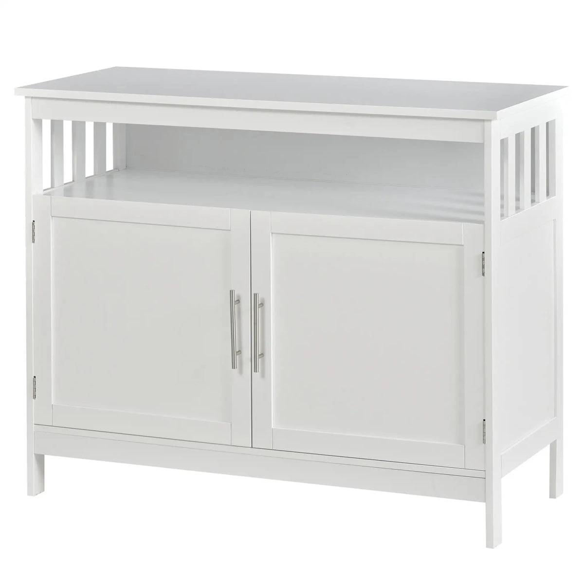 Wooden Console Table, Open Shelf, 2 Layer Cabinet, Kitchen Furniture Bar Cabinets at Gallery Canada