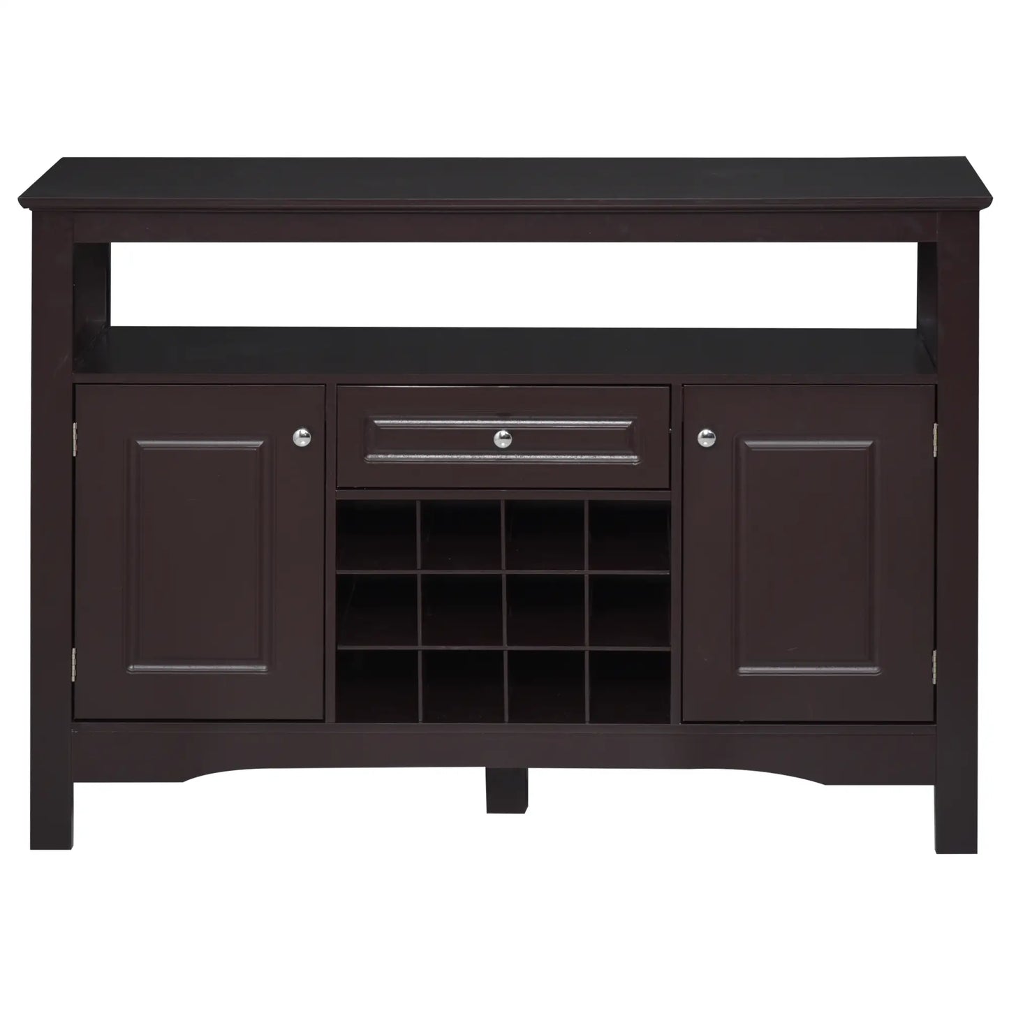 Modern Kitchen Buffet Cabinet, Drawer, 12-Bottle Wine Rack, Espresso Bar Cabinets at Gallery Canada