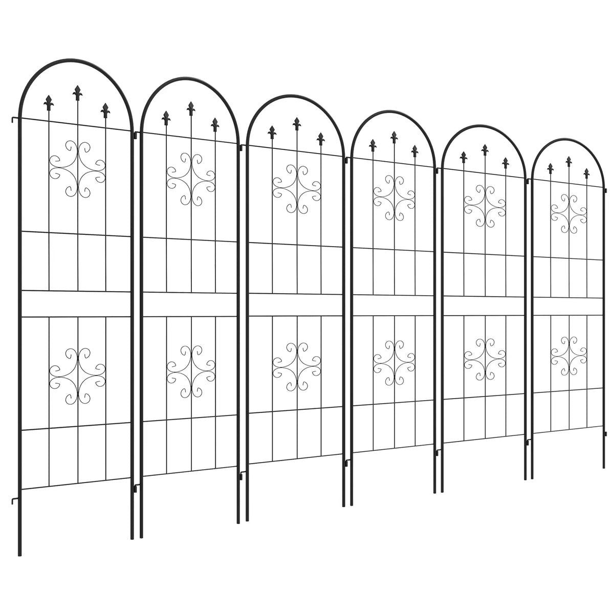 Metal Trellis Set of 6, Garden Climbing Plant Support, Arrow Design Plant Stands at Gallery Canada