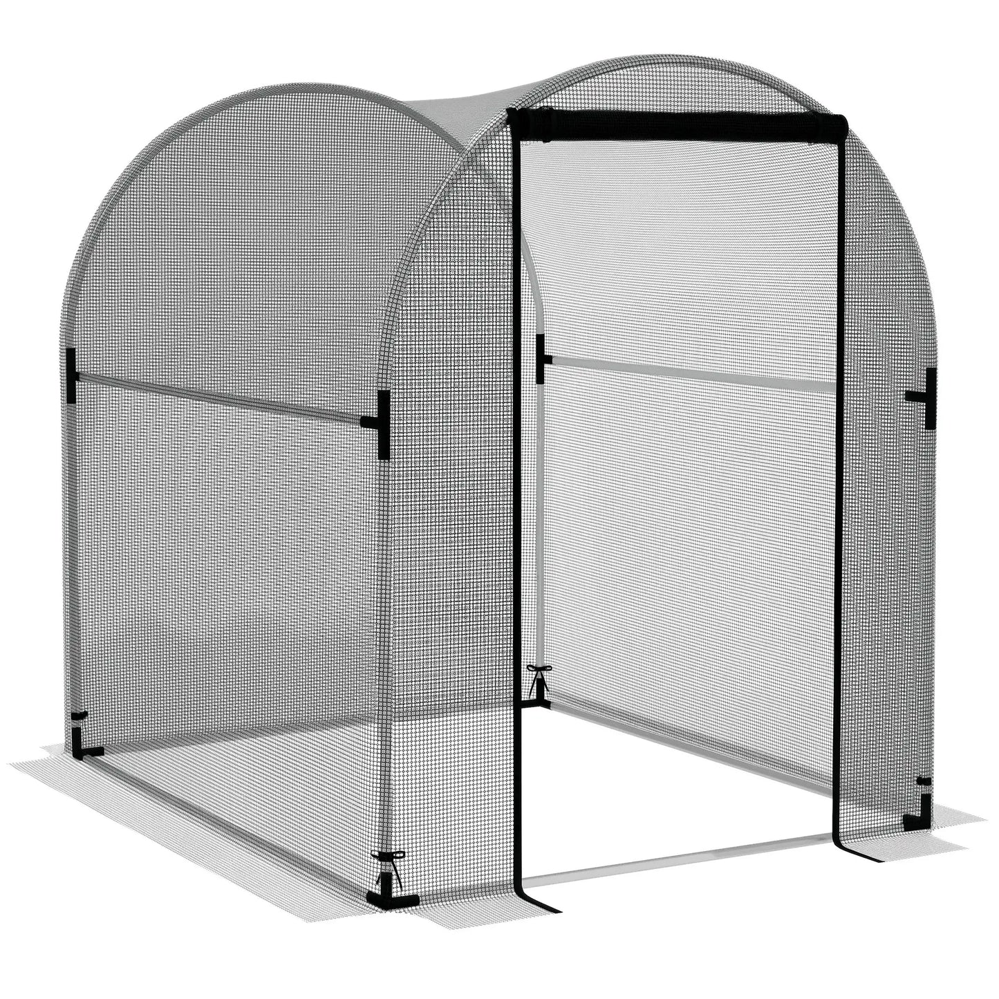 4.9' x 3.9' Crop Cage, Zipper Roll-Up Door, Mesh Plant Protection Tent