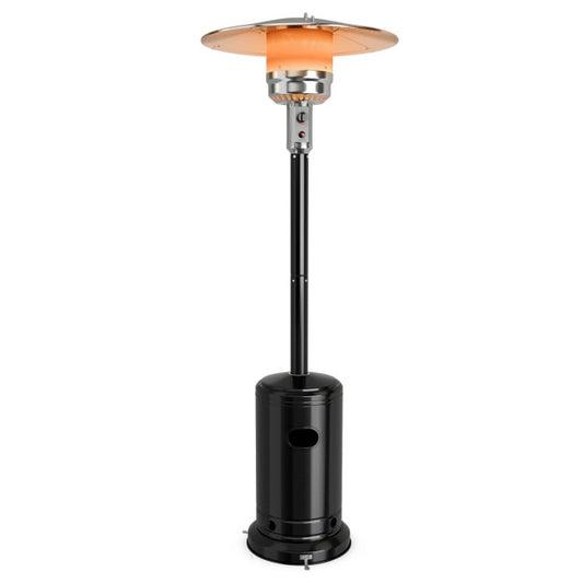 50000 BTU Stainless Steel Propane Patio Heater with Trip over Protection, Black at Gallery Canada