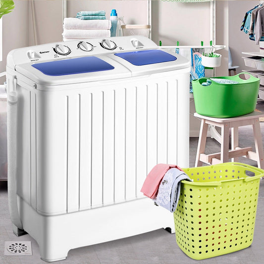 20 Lbs Compact Twin Tub Washing Machine, White Washing Machines White at Gallery Canada