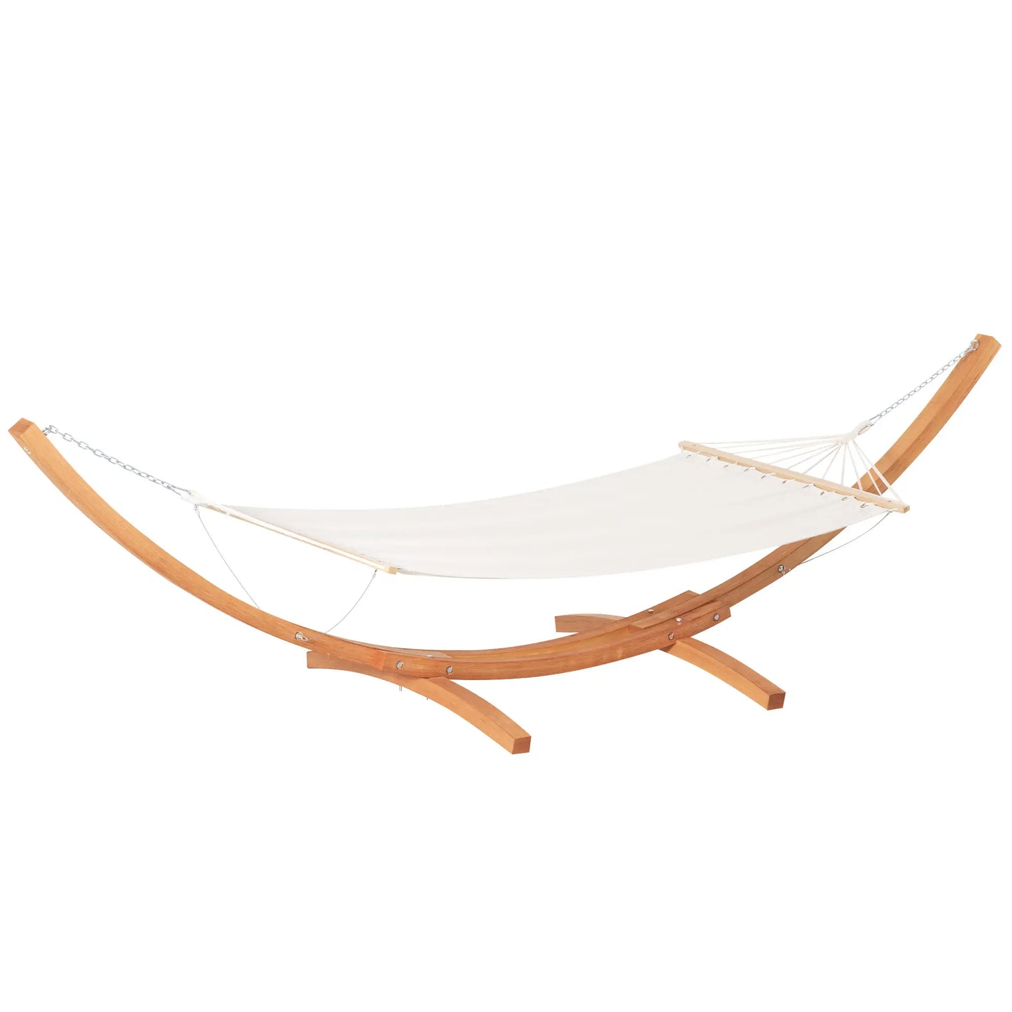 13' Patio Hammock With Stand, Outdoor Wooden Bed, Camping, White Hammocks with Stand at Gallery Canada