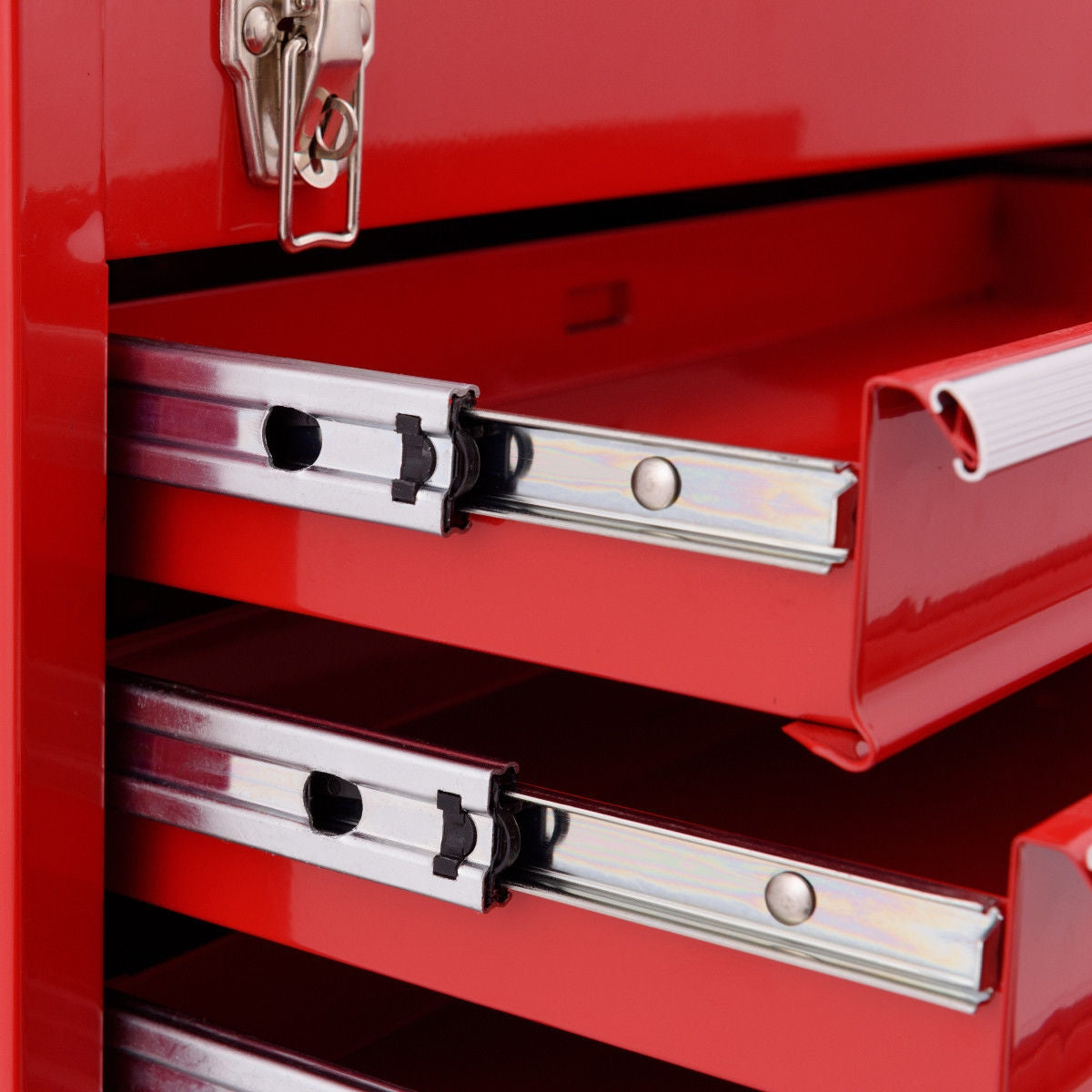 Portable Garage Mechanic Tool Cabinet Box with 3 Drawers, Red Tool Cabinets & Chests at Gallery Canada