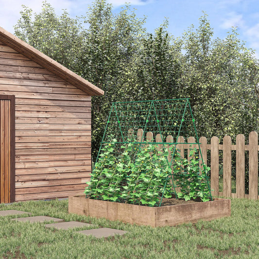 Metal Cucumber Trellis With Netting, A Frame Tomato Support, Green Plant Stands Green at Gallery Canada