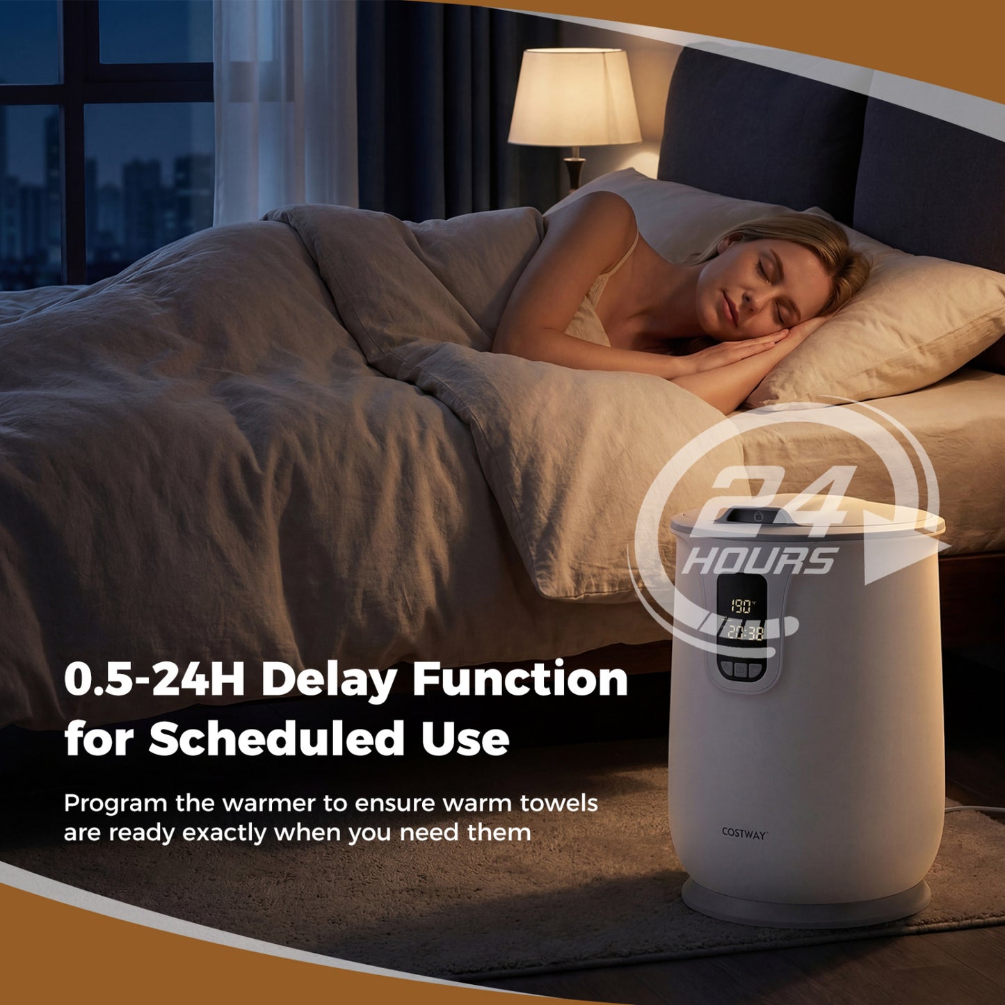 20 L Large Blanket Towel Warmer, 3 Heat Levels, White Dryers at Gallery Canada