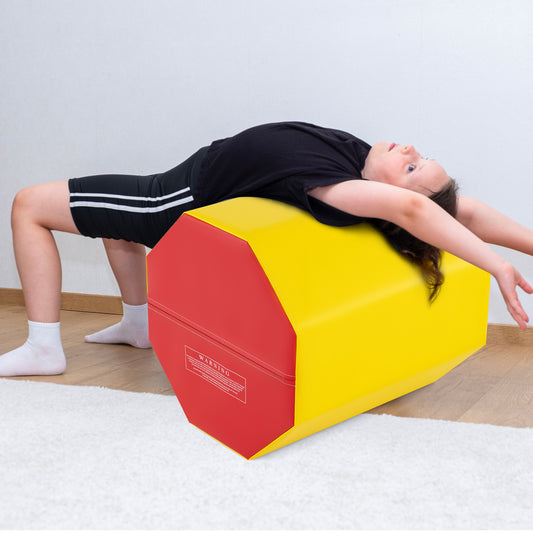 24.5 Inch Octagon Gymnastics Mat, Waterproof Zippered Cover, Yellow Yoga & Gym Mats Yellow at Gallery Canada