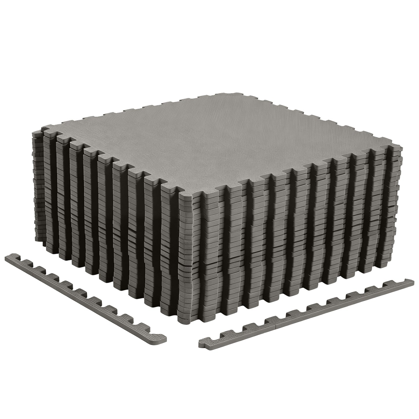 24 Pack Non-Slip Protective Interlocking EVA Foam Floor Tiles-Grey, Gray Decorative Fencing & Flooring at Gallery Canada