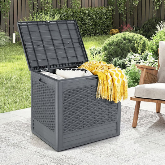 25 Gallon Outdoor Storage Box, Gray Sheds & Outdoor Storage Gray at Gallery Canada