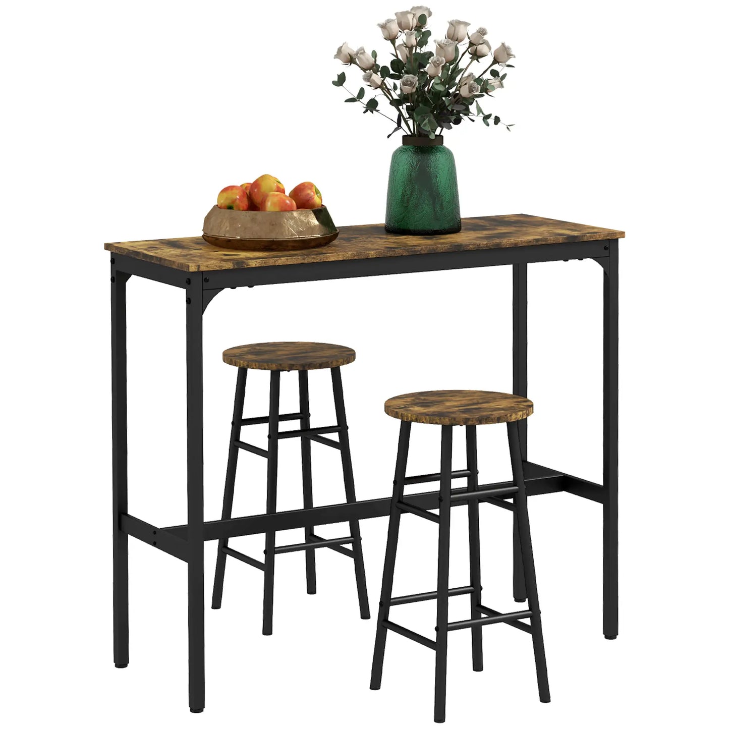 Counter Height Bar Table And Chairs Set, 2-Piece Dining Set Bar Sets at Gallery Canada